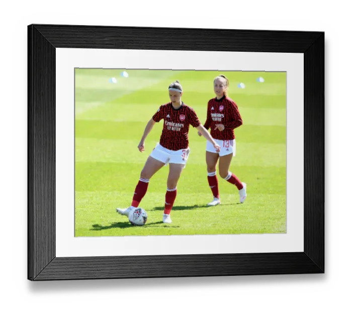 Framed Print : Arsenal Women vs Brighton & Hove Albion: Empty Meadow Park (FA WSL 2021)
