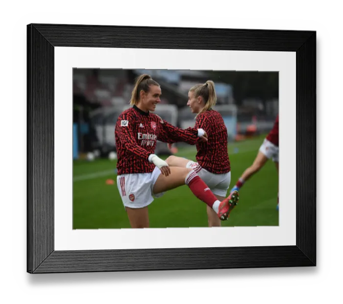 Framed Print : Empty Meadow Park: Arsenal Women vs. West Ham United Women in FA WSL Amidst Coronavirus Pandemic (2020-21)