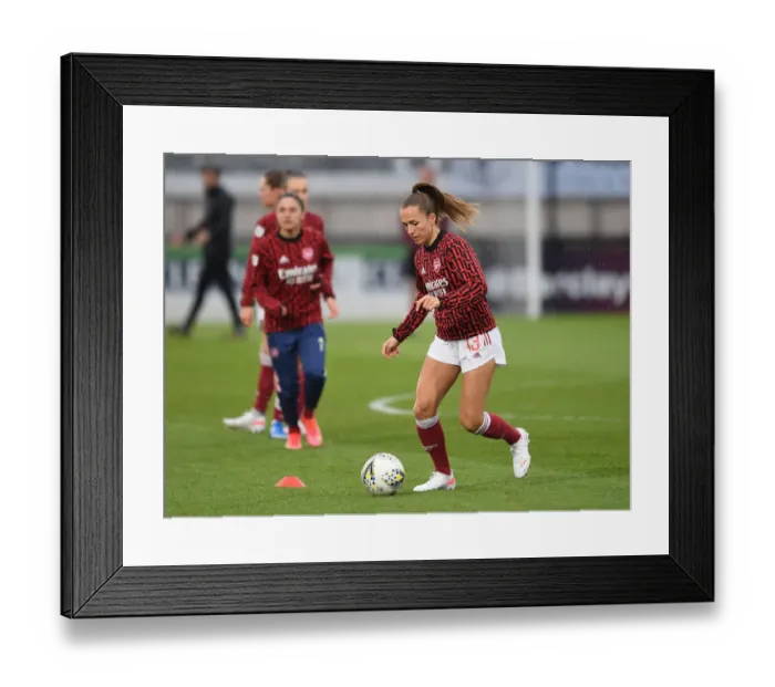 Framed Print : Arsenal Women vs. West Ham United Women: FA WSL Match at Empty Meadow Park (2021)