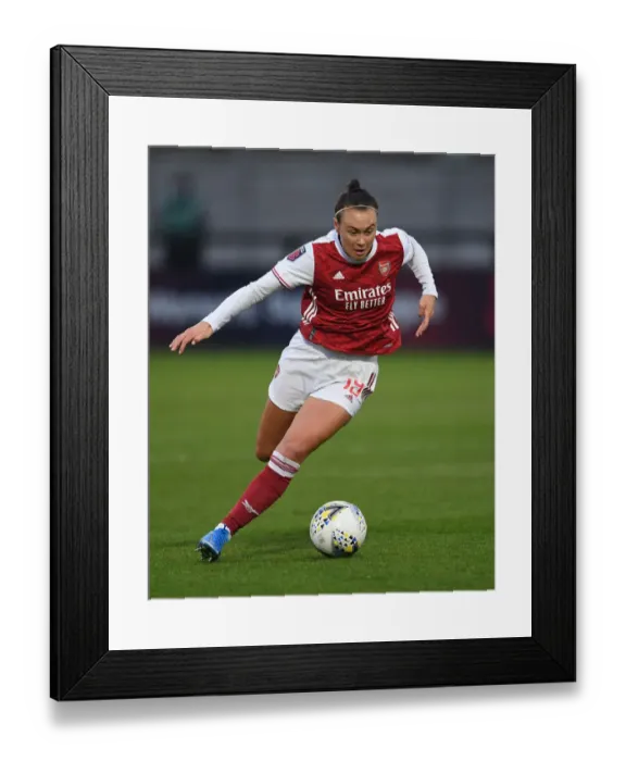 Framed Print : Arsenal Women vs. West Ham United Women: 2021 FA WSL Match at Empty Meadow Park