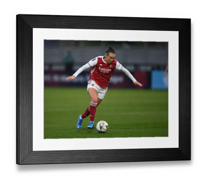 Framed Print : Arsenal Women vs. West Ham United Women: 2021 FA WSL Match at Empty Meadow Park