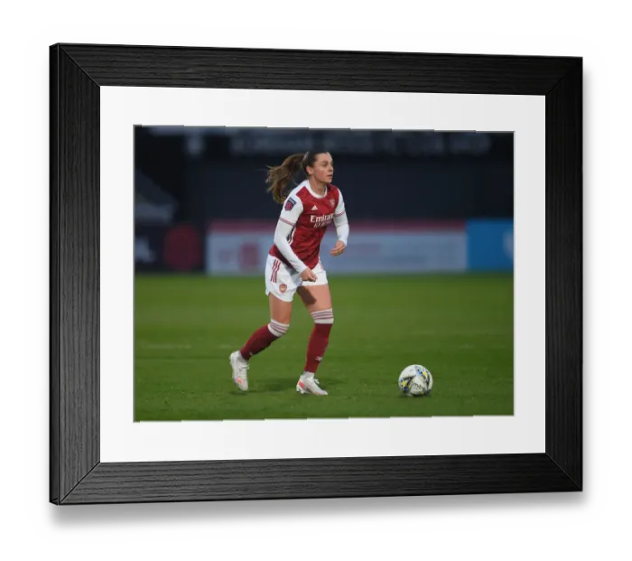 Framed Print : Arsenal Women vs. West Ham United Women: 2021 FA WSL Match at Empty Meadow Park