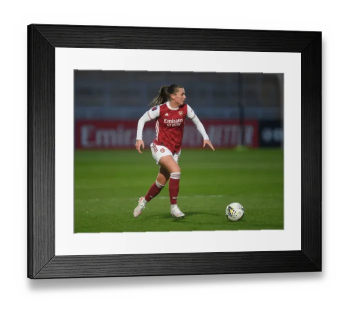 Framed Print : Arsenal Women vs. West Ham United Women: 2021 FA WSL Match at Empty Meadow Park
