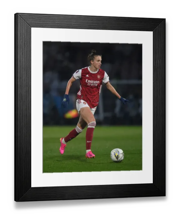 Framed Print : Arsenal's Vivianne Miedema Scores in Empty FA WSL Match: Arsenal Women vs West Ham United Women (2020-21)