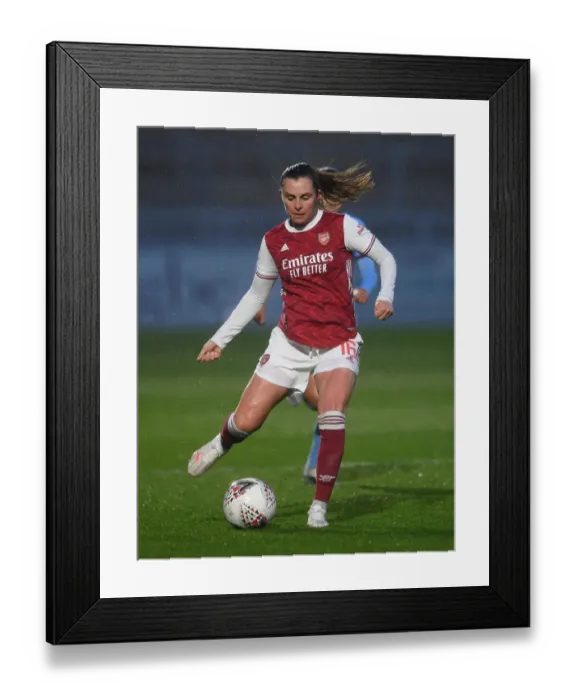 Framed Print : Arsenal Women vs. West Ham United Women: 2021 FA WSL Match at Empty Meadow Park