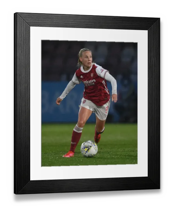 Framed Print : Arsenal's Beth Mead Scores in Empty Meadow Park: FA WSL 2021 Match vs. West Ham United Women