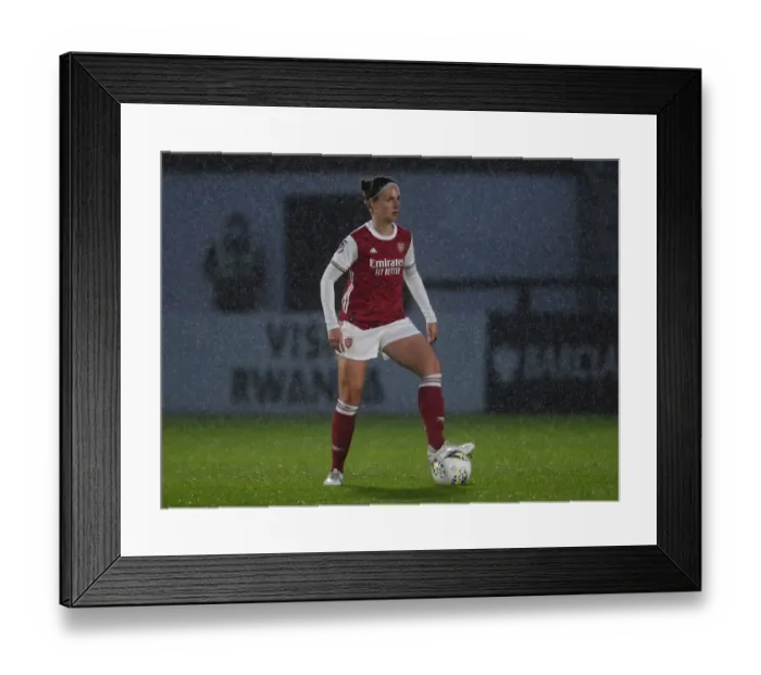 Framed Print : Arsenal Women vs. West Ham United Women: 2021 FA WSL Match at Empty Meadow Park