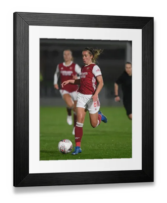 Framed Print : Arsenal Women vs. West Ham United Women: 2021 FA WSL Match at Empty Meadow Park