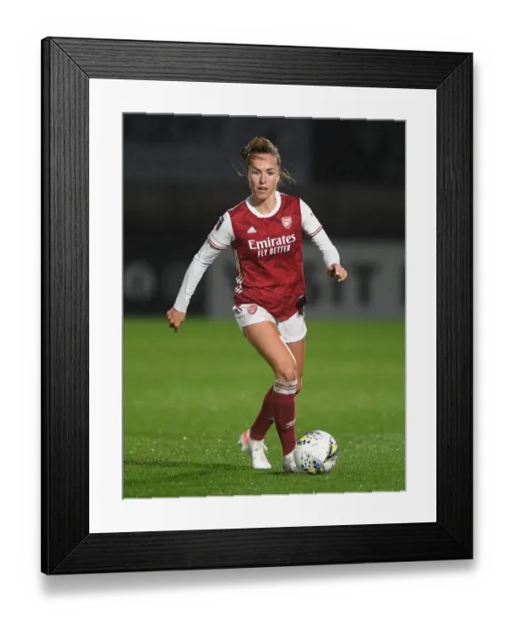 Framed Print : Arsenal Women vs. West Ham United Women: 2021 FA WSL Match at Empty Meadow Park