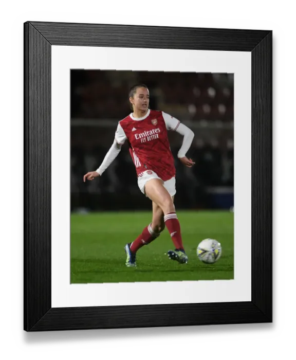 Framed Print : Arsenal Women vs. West Ham United Women: 2021 FA WSL Match at Empty Meadow Park