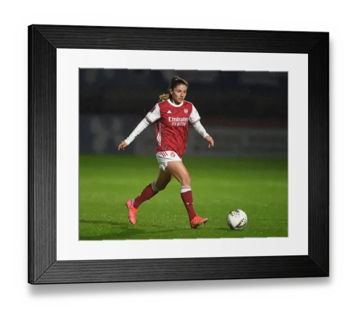 Framed Print : Arsenal Women vs. West Ham United Women: 2021 FA WSL Match at Empty Meadow Park