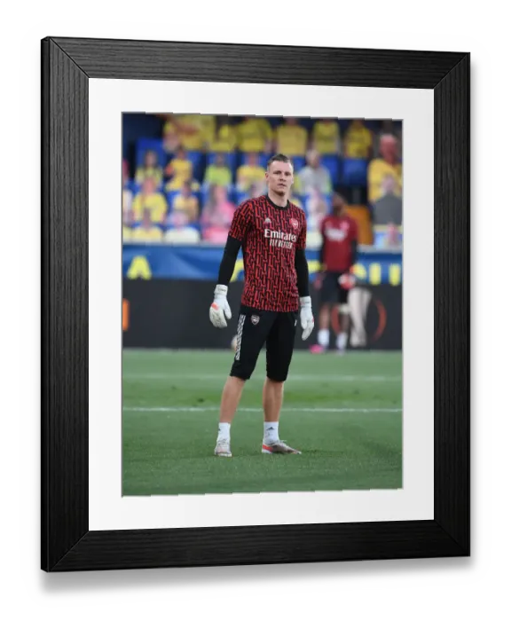 Framed Print : Arsenal's Bernd Leno Prepares for Villarreal Showdown in Empty Europa League Semi-Final Stadium Framed Print : Arsenal's Bernd Leno Prepares for Villarreal Showdown in Empty Europa League Semi-Final Stadium