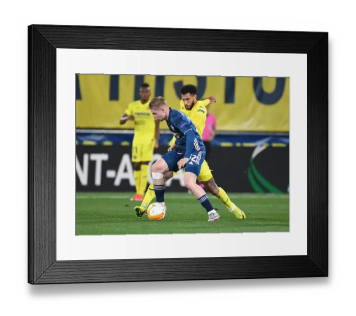 Framed Print : Emile Smith Rowe Clashes with Etienne Capoue in UEFA Europa League Semi-Final: Villarreal vs. Arsenal (Behind Closed Doors) Framed Print : Emile Smith Rowe Clashes with Etienne Capoue in UEFA Europa League Semi-Final: Villarreal vs. Arsenal (Behind Closed Doors)