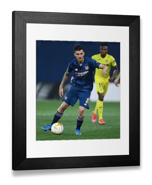 Framed Print : Dani Ceballos in Action: Arsenal's Europa League Semi-Final Clash with Villarreal (2020-21) Framed Print : Dani Ceballos in Action: Arsenal's Europa League Semi-Final Clash with Villarreal (2020-21)