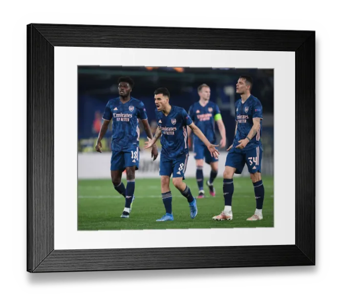 Framed Print : Arsenal's Dani Ceballos Red-Carded in UEFA Europa League Semi-Final Clash with Villarreal Framed Print : Arsenal's Dani Ceballos Red-Carded in UEFA Europa League Semi-Final Clash with Villarreal