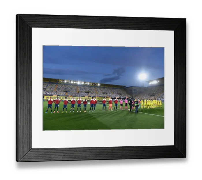 Framed Print : Arsenal Faces Villarreal in Empty Europa League Semi-Final