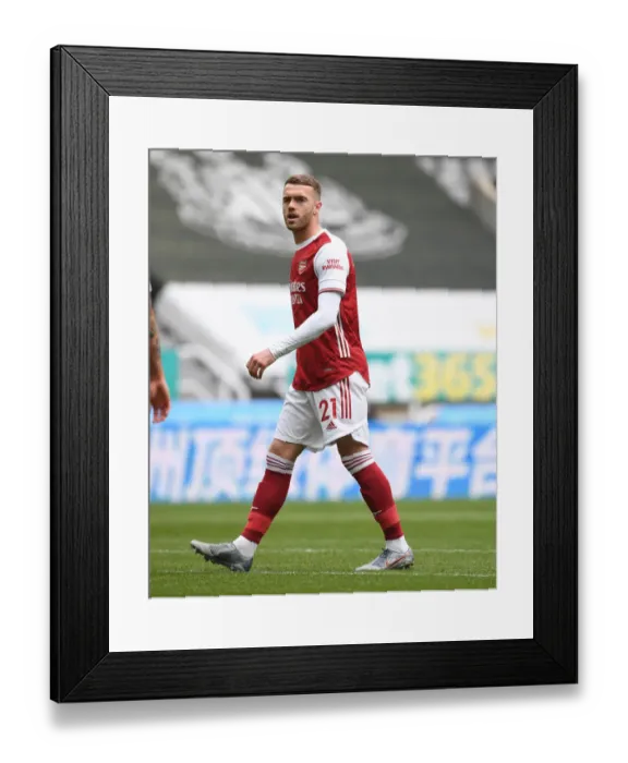 Framed Print : Arsenal's Calum Chambers at Newcastle United: Premier League Clash Amidst Empty St. James Park (2020-21) Framed Print : Arsenal's Calum Chambers at Newcastle United: Premier League Clash Amidst Empty St. James Park (2020-21)