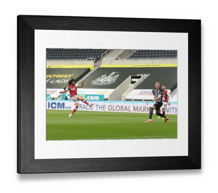 Framed Print : Mo Elneny Scores First Goal for Arsenal in Empty St. James Park Against Newcastle United (Premier League 2021) Framed Print : Mo Elneny Scores First Goal for Arsenal in Empty St. James Park Against Newcastle United (Premier League 2021)