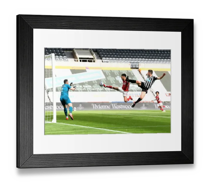 Framed Print : Aubameyang Scores as Arsenal Overpower Newcastle in Empty St. James Park Framed Print : Aubameyang Scores as Arsenal Overpower Newcastle in Empty St. James Park