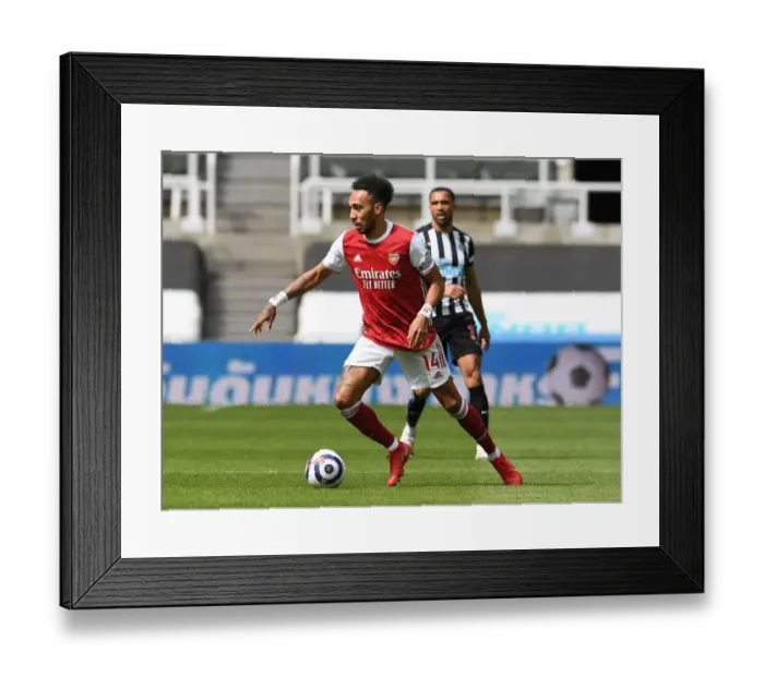 Framed Print : Arsenal's Aubameyang Scores in Empty St. James Park: Newcastle United vs Arsenal (2021-22 Premier League) Framed Print : Arsenal's Aubameyang Scores in Empty St. James Park: Newcastle United vs Arsenal (2021-22 Premier League)