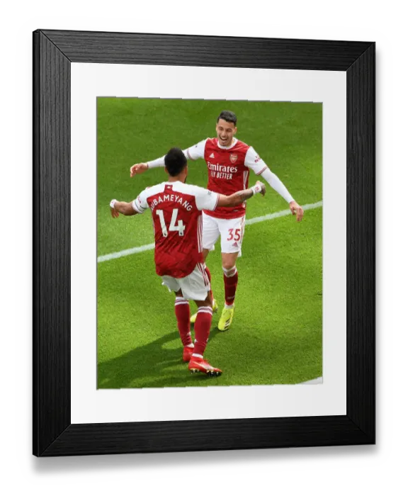 Framed Print : Double Trouble: Aubameyang and Martinelli's Goals Secure Victory for Arsenal at Empty Newcastle Stadium (2020-21) Framed Print : Double Trouble: Aubameyang and Martinelli's Goals Secure Victory for Arsenal at Empty Newcastle Stadium (2020-21)