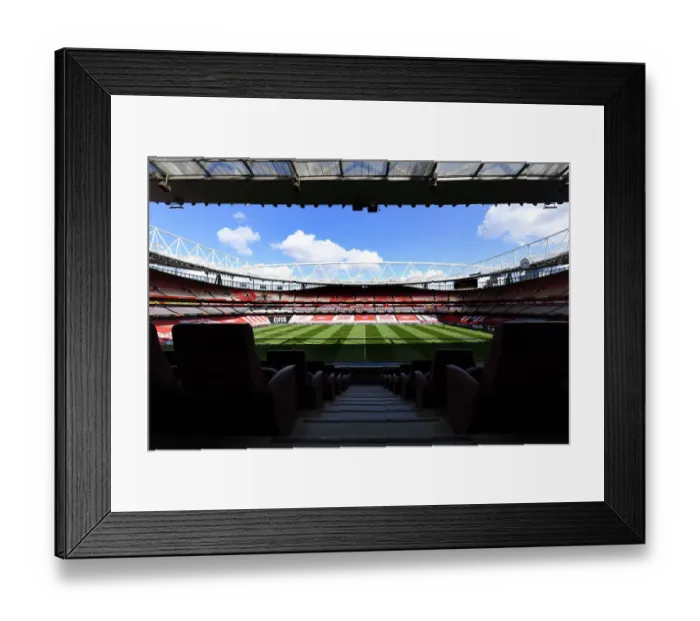 Framed Print : Empty Emirates Stadium: Arsenal vs Villarreal UEFA Europa League Semi-Final Amid Coronavirus Pandemic Framed Print : Empty Emirates Stadium: Arsenal vs Villarreal UEFA Europa League Semi-Final Amid Coronavirus Pandemic