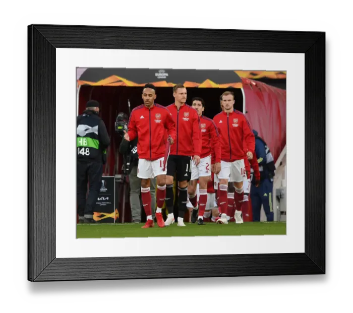 Framed Print : Arsenal's Aubameyang and Leno Prepare for Europa League Semi-Final Showdown at Empty Emirates Stadium Framed Print : Arsenal's Aubameyang and Leno Prepare for Europa League Semi-Final Showdown at Empty Emirates Stadium