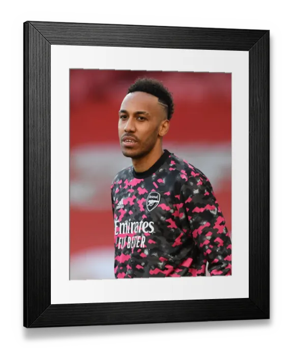 Framed Print : Arsenal's Aubameyang Alone: UEFA Europa League Semi-Final vs Villarreal at Empty Emirates Stadium Framed Print : Arsenal's Aubameyang Alone: UEFA Europa League Semi-Final vs Villarreal at Empty Emirates Stadium