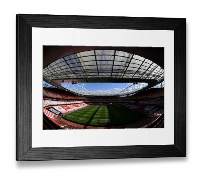 Framed Print : Arsenal's Empty Emirates: UEFA Europa League Semi-Final Against Villarreal Amidst Coronavirus Restrictions