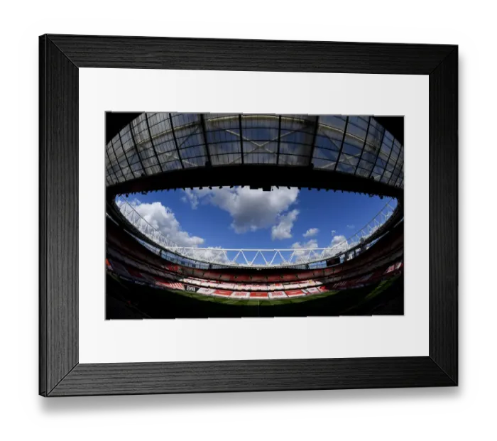 Framed Print : Arsenal's Emirates Stadium: Empty Seats in UEFA Europa League Semi-Final Against Villarreal CF Framed Print : Arsenal's Emirates Stadium: Empty Seats in UEFA Europa League Semi-Final Against Villarreal CF