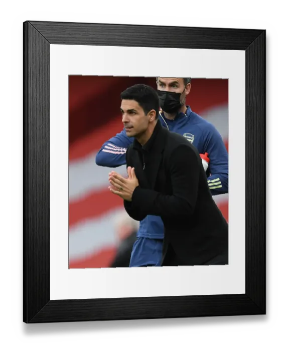 Framed Print : Mikel Arteta Leads Empty Arsenal in 2020-21 Premier League Clash Against West Bromwich Albion Framed Print : Mikel Arteta Leads Empty Arsenal in 2020-21 Premier League Clash Against West Bromwich Albion