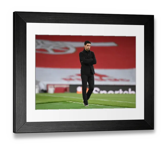 Framed Print : Arsenal's Mikel Arteta Leads Team Against West Bromwich Albion in Empty Emirates Stadium (2020-21) Framed Print : Arsenal's Mikel Arteta Leads Team Against West Bromwich Albion in Empty Emirates Stadium (2020-21)
