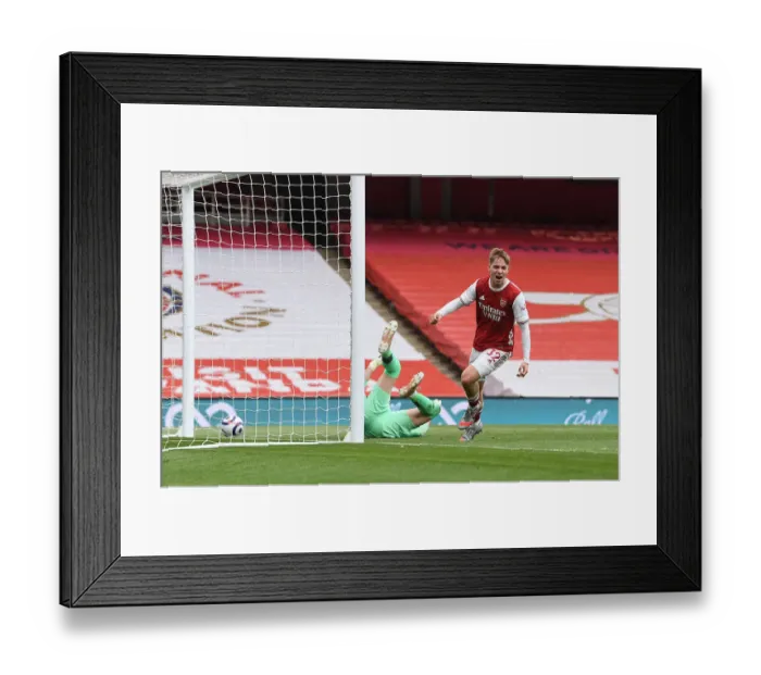 Framed Print : Emile Smith Rowe Scores: Arsenal Defeats West Bromwich Albion in Empty Emirates Stadium Framed Print : Emile Smith Rowe Scores: Arsenal Defeats West Bromwich Albion in Empty Emirates Stadium