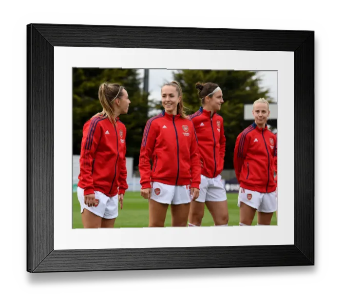 Framed Print : Arsenal Women vs Aston Villa Women: FA WSL Showdown in Empty Stands (2020-21)