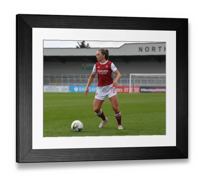 Framed Print : Arsenal Women vs. Aston Villa Women: 2021 FA WSL Match at Empty Meadow Park