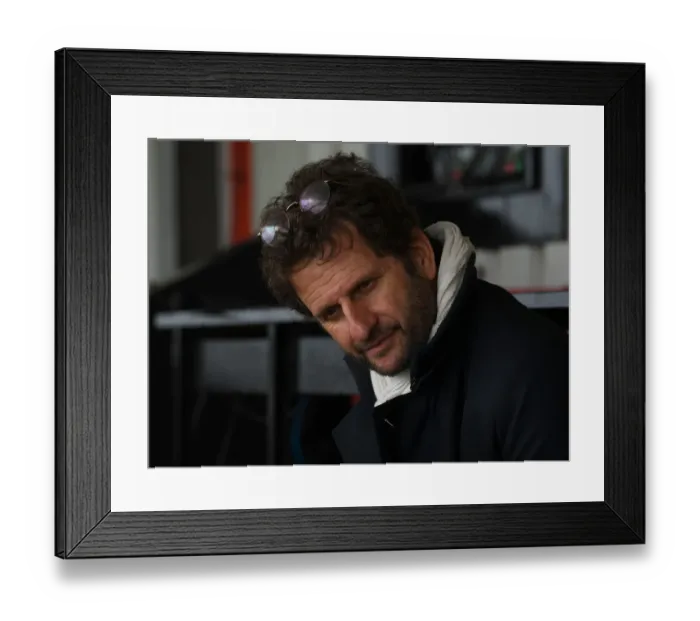 Framed Print : Arsenal Women's Manager Joe Montemurro in Post-Match Interview (FA WSL 2021) - Behind Closed Doors