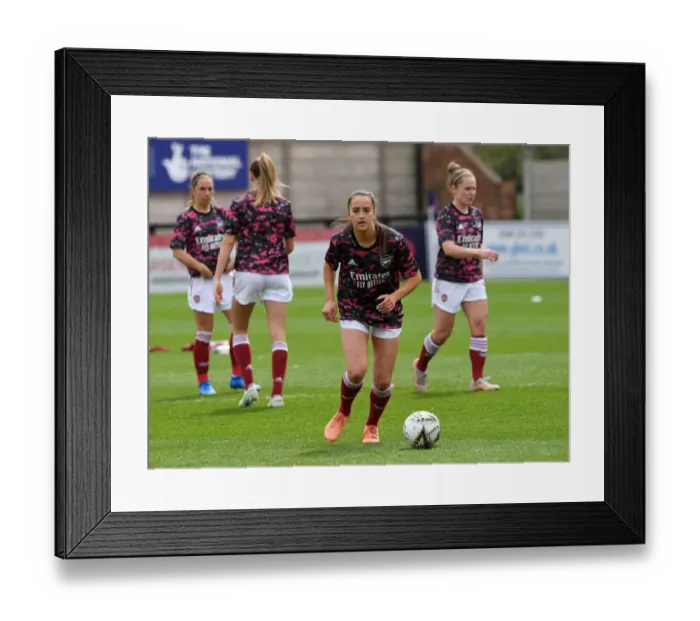 Framed Print : Arsenal Women vs. Aston Villa Women: 2021 FA WSL Match at Empty Meadow Park