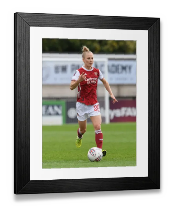 Framed Print : Arsenal Women vs Aston Villa Women: 2021 FA WSL Match at Empty Meadow Park