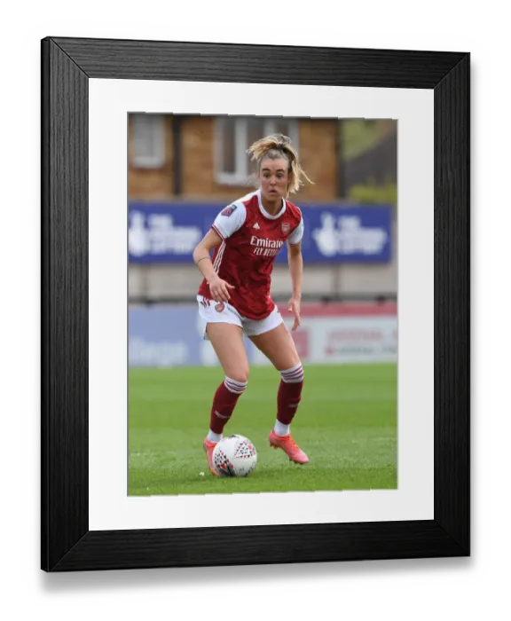 Framed Print : Arsenal Women vs. Aston Villa Women: 2021 FA WSL Match at Empty Meadow Park