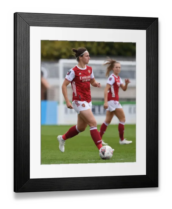 Framed Print : Arsenal Women vs. Aston Villa Women: 2021 FA WSL Match at Empty Meadow Park