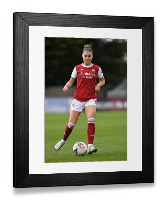 Framed Print : Arsenal Women vs. Aston Villa Women: 2021 FA WSL Match at Empty Meadow Park