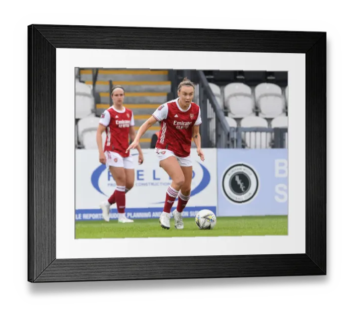 Framed Print : Arsenal Women vs. Aston Villa Women: 2021 FA WSL Match at Empty Meadow Park