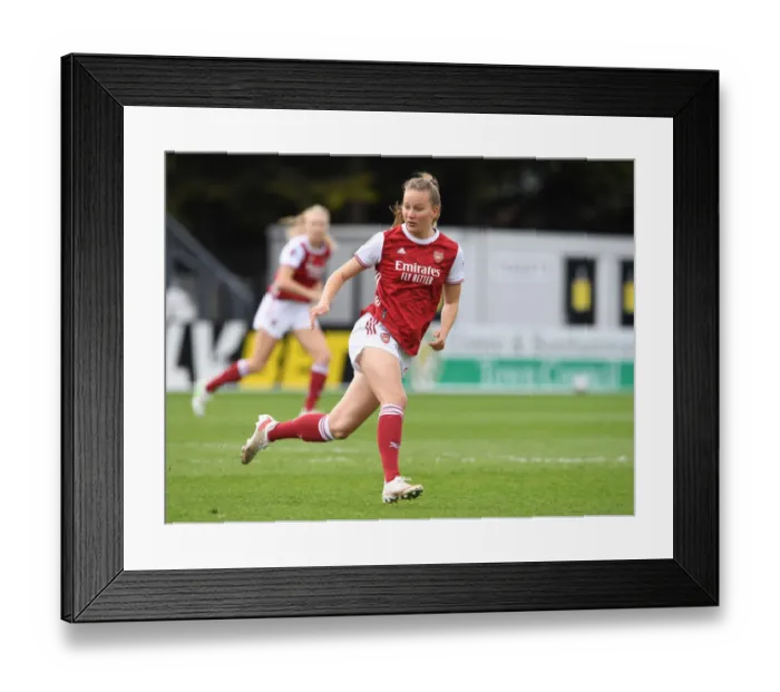 Framed Print : Arsenal Women vs Aston Villa Women: 2021 FA WSL Match at Empty Meadow Park