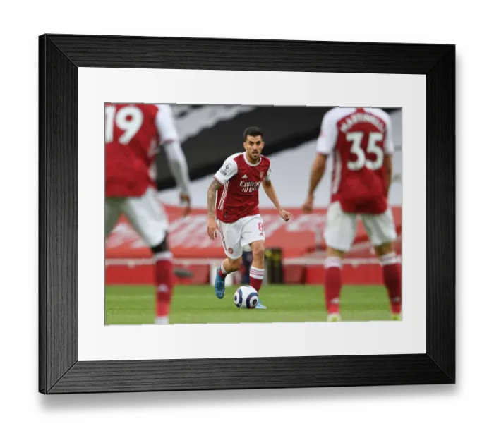 Framed Print : Dani Ceballos in Action: Arsenal vs. West Bromwich Albion (2020-21) - Emirates Stadium (Behind Closed Doors)