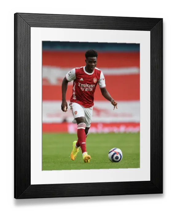 Framed Print : Arsenal's Bukayo Saka in Action against West Bromwich Albion (2020-21) Framed Print : Arsenal's Bukayo Saka in Action against West Bromwich Albion (2020-21)