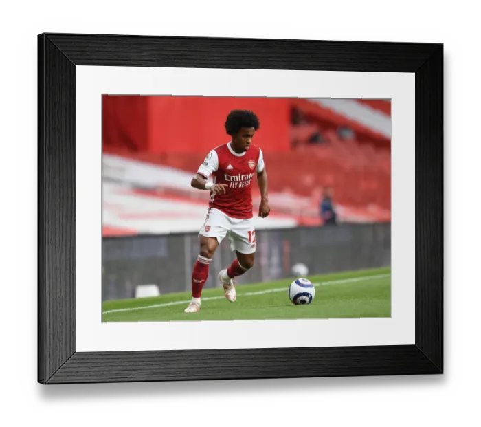 Framed Print : Arsenal's Willian in Action: 2020-21 Premier League Match vs. West Bromwich Albion (Behind Closed Doors) Framed Print : Arsenal's Willian in Action: 2020-21 Premier League Match vs. West Bromwich Albion (Behind Closed Doors)