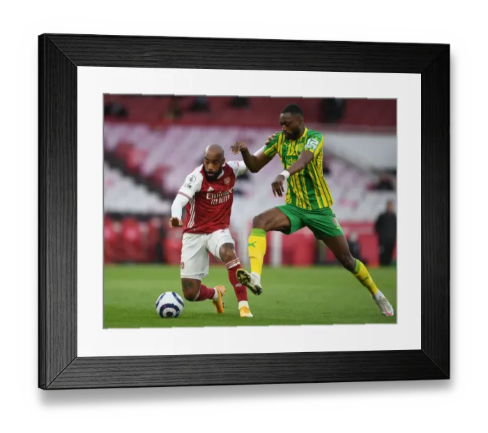 Framed Print : Empty Battle: Lacazette vs. Ajayi in Deserted Emirates - Arsenal vs. West Bromwich Albion, Premier League 2020-21 Framed Print : Empty Battle: Lacazette vs. Ajayi in Deserted Emirates - Arsenal vs. West Bromwich Albion, Premier League 2020-21