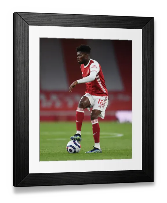 Framed Print : Thomas Partey in Action: Arsenal vs West Bromwich Albion, Premier League 2020-21 (Behind Closed Doors)