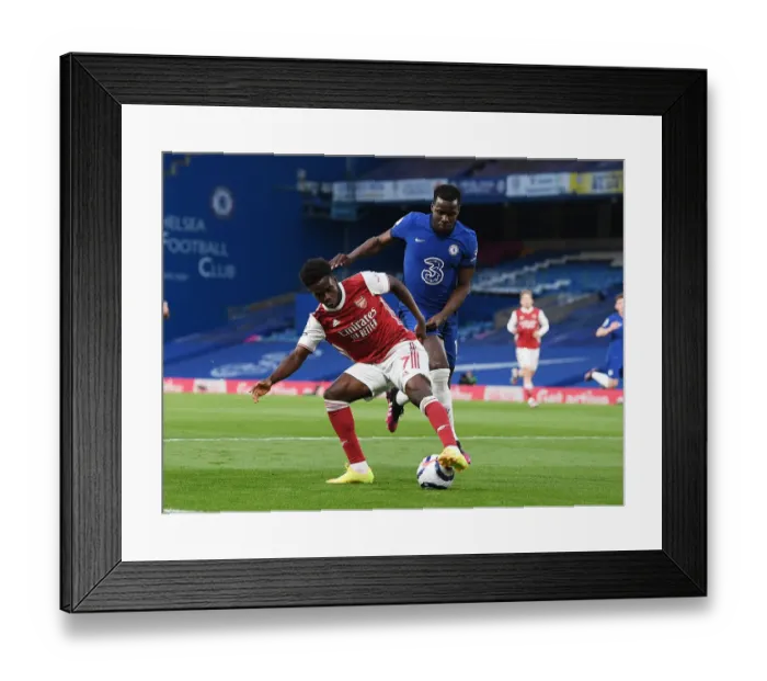 Framed Print : Clash at Stamford Bridge: Bukayo Saka vs. Kurt Zouma - Premier League Showdown (Chelsea v Arsenal 2021) Framed Print : Clash at Stamford Bridge: Bukayo Saka vs. Kurt Zouma - Premier League Showdown (Chelsea v Arsenal 2021)