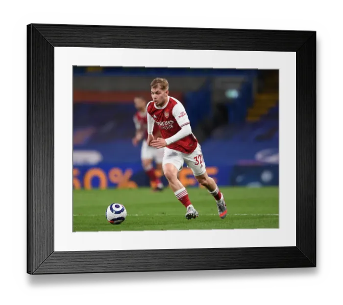 Framed Print : Emile Smith Rowe's Brilliant Performance at Empty Stamford Bridge: Arsenal's Standout Star in the 2020-21 Chelsea Showdown, Premier League Framed Print : Emile Smith Rowe's Brilliant Performance at Empty Stamford Bridge: Arsenal's Standout Star in the 2020-21 Chelsea Showdown, Premier League
